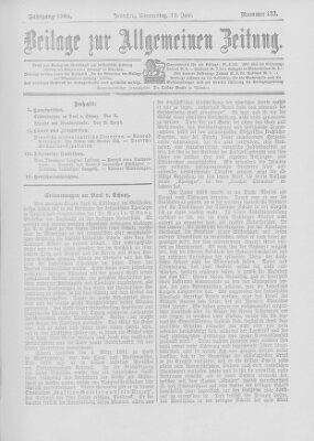 Allgemeine Zeitung Donnerstag 15. Juni 1905