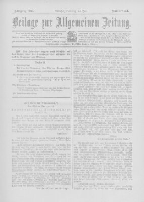 Allgemeine Zeitung Samstag 24. Juni 1905