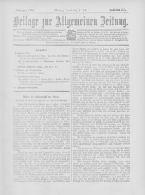 Allgemeine Zeitung Donnerstag 6. Juli 1905