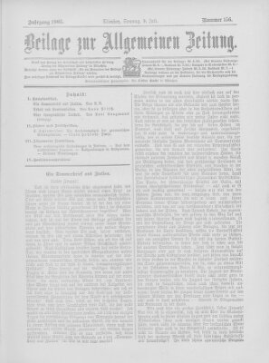 Allgemeine Zeitung Sonntag 9. Juli 1905