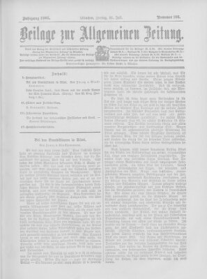 Allgemeine Zeitung Freitag 21. Juli 1905