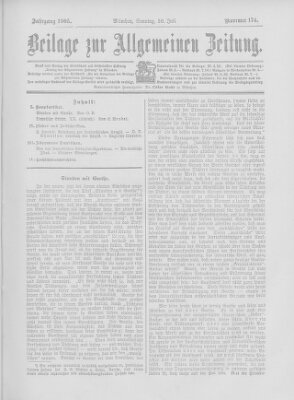 Allgemeine Zeitung Sonntag 30. Juli 1905