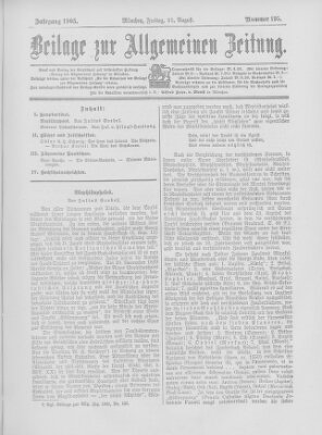 Allgemeine Zeitung Freitag 25. August 1905