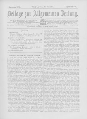 Allgemeine Zeitung Freitag 10. November 1905