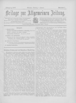 Allgemeine Zeitung Sonntag 7. Januar 1906