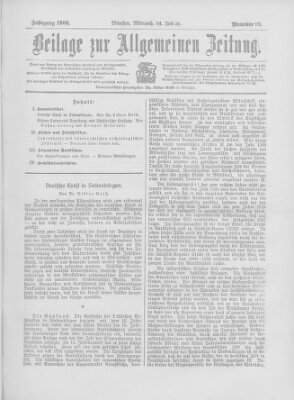 Allgemeine Zeitung Mittwoch 24. Januar 1906