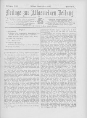 Allgemeine Zeitung Donnerstag 8. März 1906