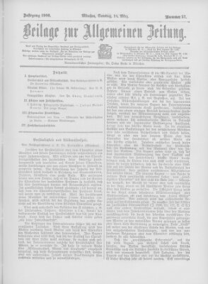 Allgemeine Zeitung Samstag 10. März 1906