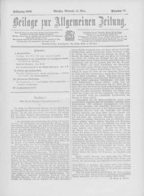 Allgemeine Zeitung Mittwoch 21. März 1906