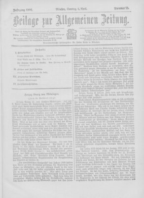 Allgemeine Zeitung Sonntag 1. April 1906