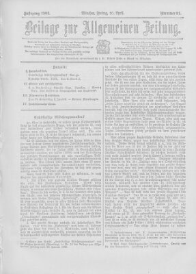 Allgemeine Zeitung Freitag 20. April 1906