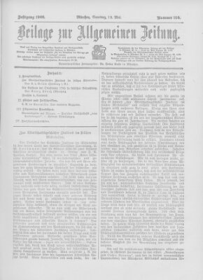 Allgemeine Zeitung Samstag 12. Mai 1906