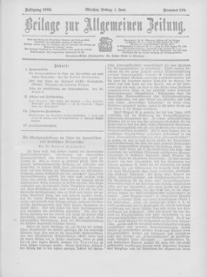 Allgemeine Zeitung Freitag 1. Juni 1906