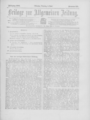 Allgemeine Zeitung Sonntag 3. Juni 1906