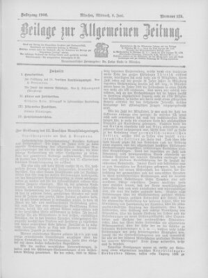 Allgemeine Zeitung Mittwoch 6. Juni 1906