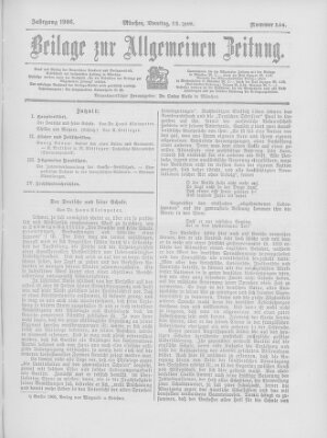 Allgemeine Zeitung Dienstag 12. Juni 1906