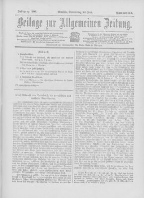 Allgemeine Zeitung Donnerstag 28. Juni 1906