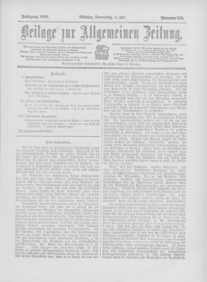 Allgemeine Zeitung Donnerstag 5. Juli 1906