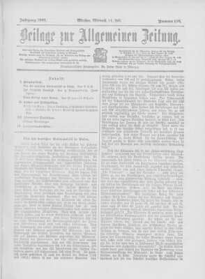 Allgemeine Zeitung Mittwoch 11. Juli 1906