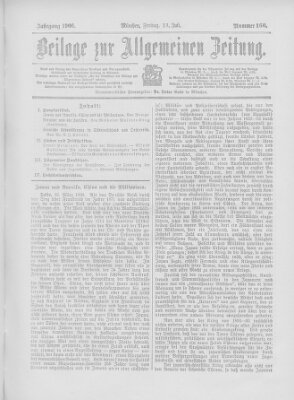 Allgemeine Zeitung Freitag 13. Juli 1906