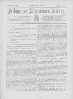 Allgemeine Zeitung Freitag 20. Juli 1906