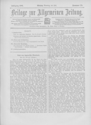 Allgemeine Zeitung Samstag 28. Juli 1906