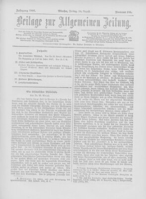 Allgemeine Zeitung Freitag 24. August 1906