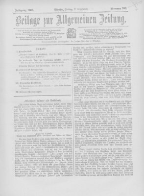 Allgemeine Zeitung Freitag 7. September 1906