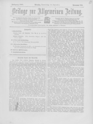 Allgemeine Zeitung Donnerstag 13. September 1906