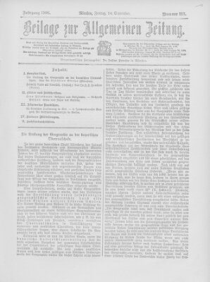 Allgemeine Zeitung Freitag 14. September 1906