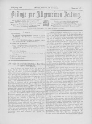 Allgemeine Zeitung Mittwoch 19. September 1906