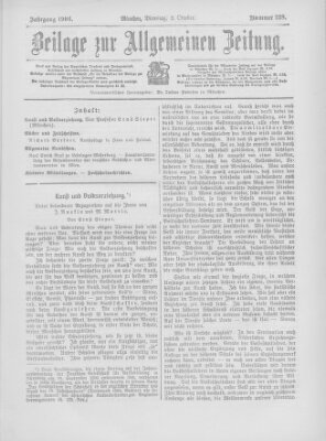 Allgemeine Zeitung Dienstag 2. Oktober 1906