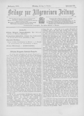 Allgemeine Zeitung Freitag 5. Oktober 1906