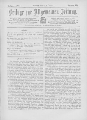 Allgemeine Zeitung Montag 8. Oktober 1906