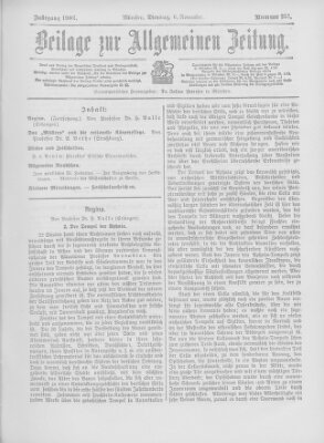 Allgemeine Zeitung Dienstag 6. November 1906