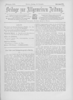 Allgemeine Zeitung Freitag 16. November 1906