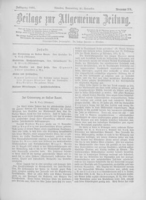 Allgemeine Zeitung Donnerstag 22. November 1906