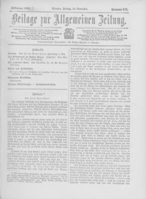 Allgemeine Zeitung Freitag 23. November 1906