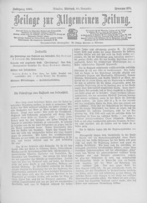 Allgemeine Zeitung Mittwoch 28. November 1906