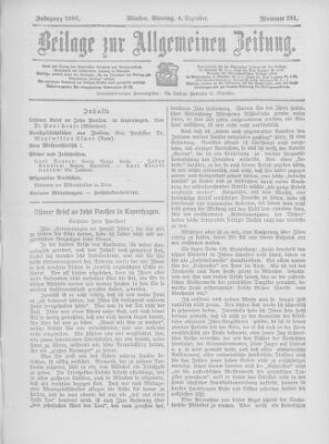 Allgemeine Zeitung Dienstag 4. Dezember 1906