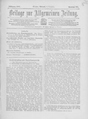 Allgemeine Zeitung Mittwoch 5. Dezember 1906