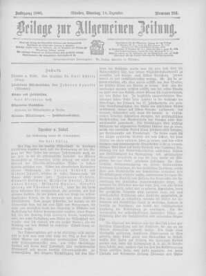 Allgemeine Zeitung Dienstag 18. Dezember 1906