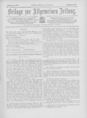 Allgemeine Zeitung Montag 24. Dezember 1906