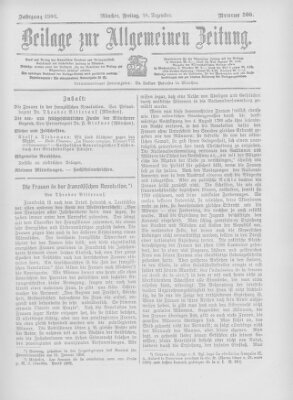 Allgemeine Zeitung Freitag 28. Dezember 1906