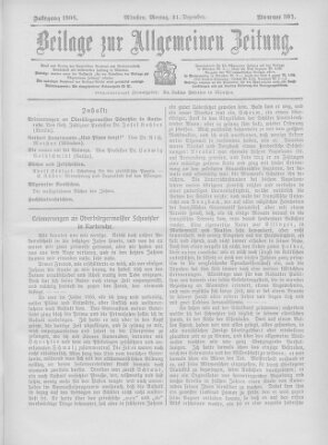 Allgemeine Zeitung Montag 31. Dezember 1906