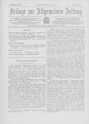 Allgemeine Zeitung Montag 7. Januar 1907