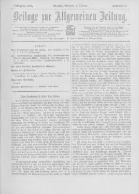 Allgemeine Zeitung Mittwoch 6. Februar 1907