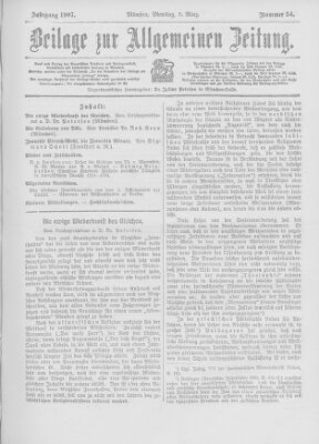 Allgemeine Zeitung Dienstag 5. März 1907