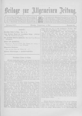 Allgemeine Zeitung Donnerstag 2. Mai 1907