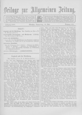 Allgemeine Zeitung Donnerstag 23. Mai 1907